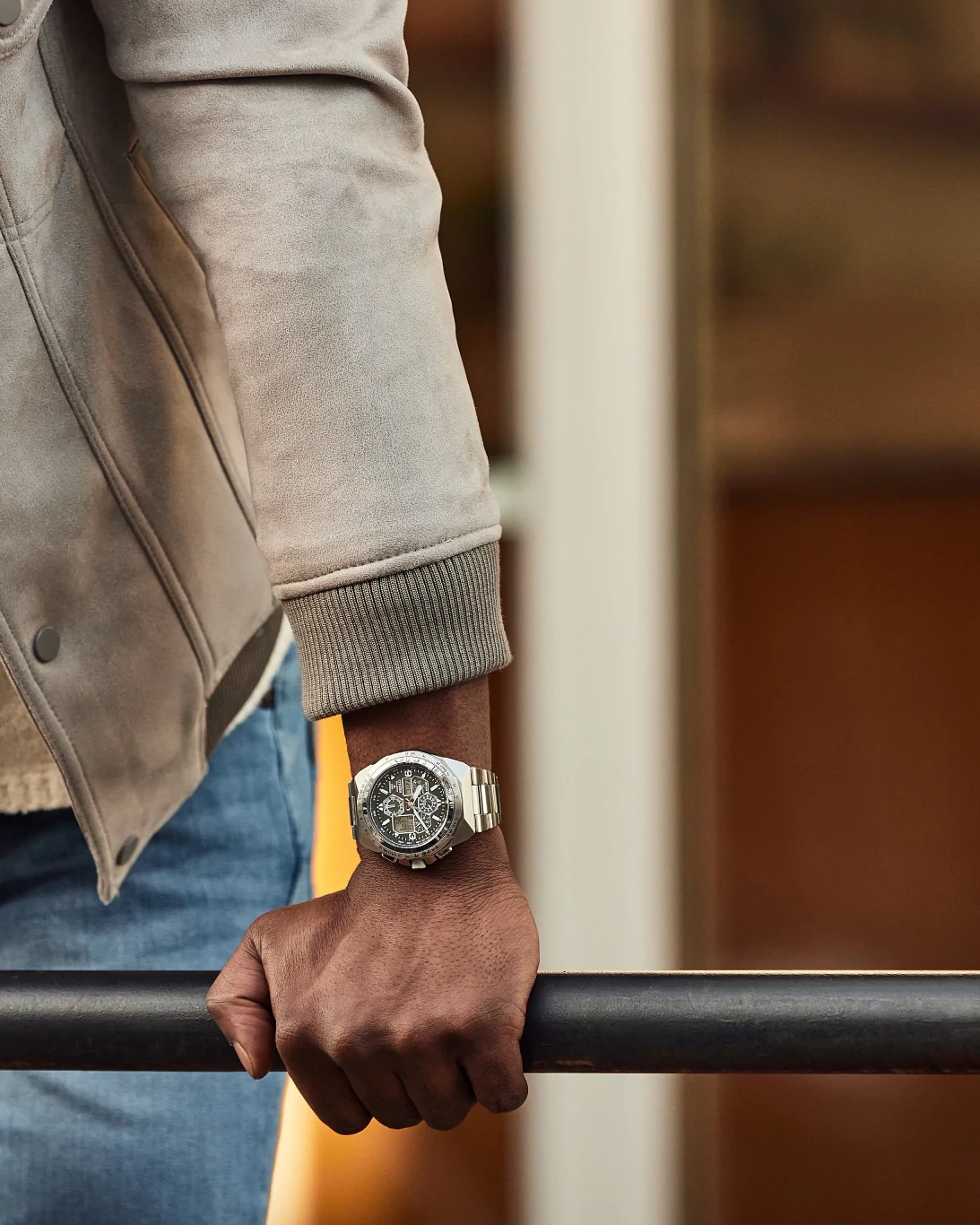 Promaster Skyhawk A-T Black Dial Stainless Steel Bracelet JY8120